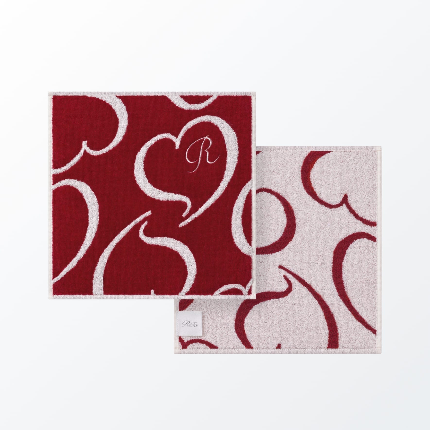 ReFa HEART HAND TOWEL Aira リファハートハンドタオル アイラ レッド