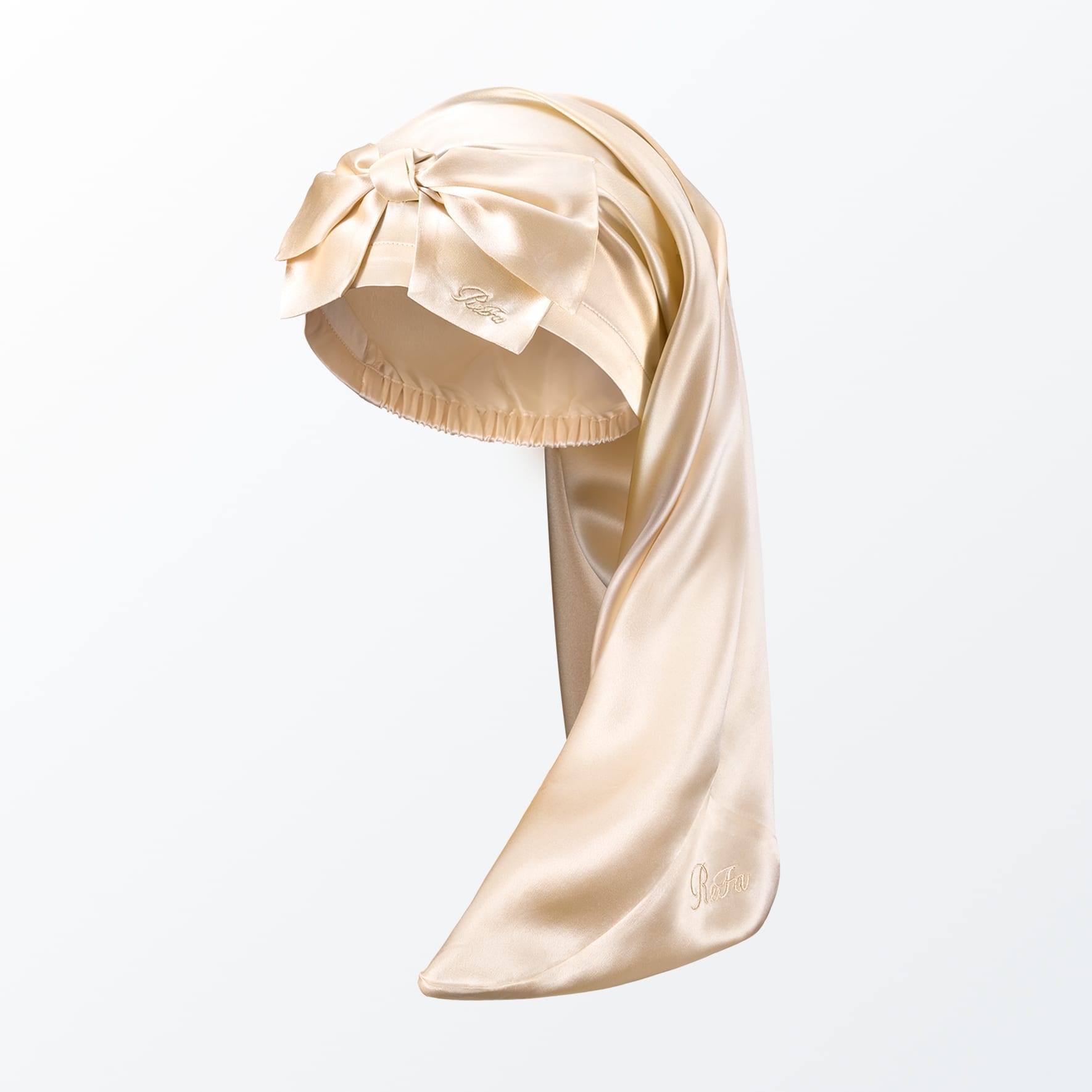 ReFa SILK NIGHTCAP LONG PEARL リファシルクナイトキャップロングパール シャンパンゴールド