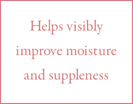 Helps visibly improve moisture and suppleness