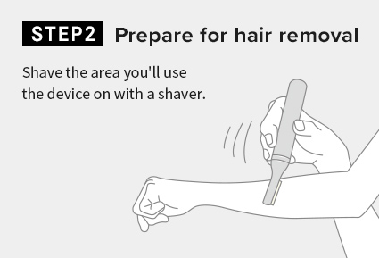 Prepare for hair removal