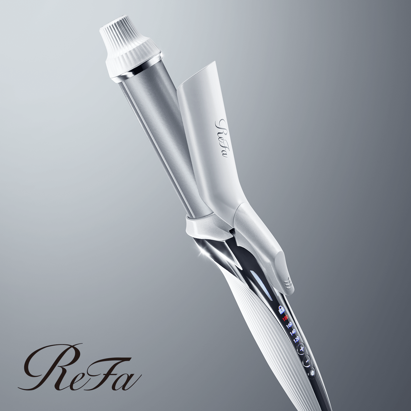 Introducing the ReFa BEAUTECH CURL IRON, a hairstyling tool