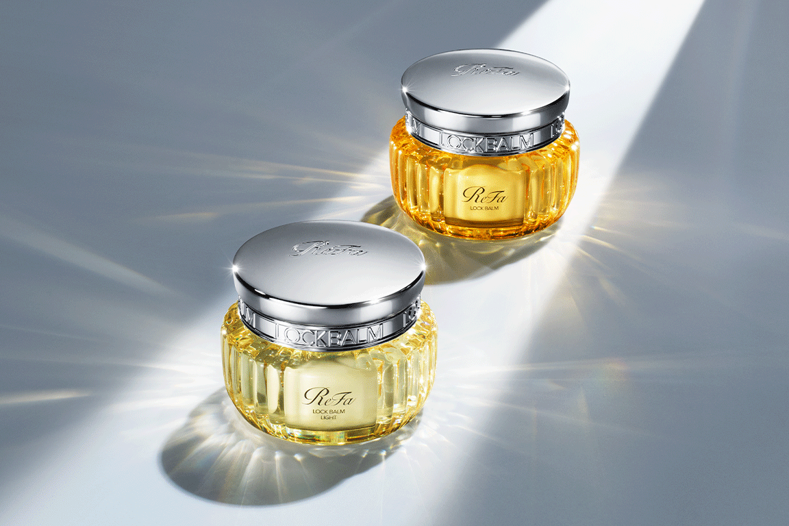 Holds your style without hardening. Melts into hair while locking in your design. "ReFa LOCK BALM" and "ReFa LOCK BALM LIGHT" will be released on October 8, 2025.