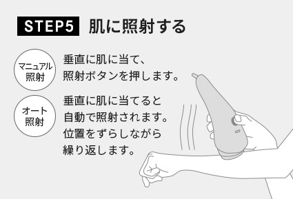 STEP5 肌に照射する