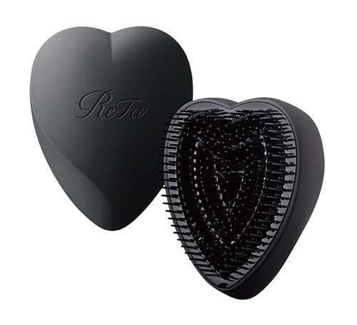 写真：ReFa HEART BRUSH Mat Black（リファハートブラシ マットブラック）