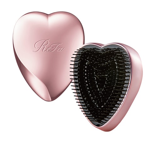 写真：ReFa HEART BRUSH Rose Gold（リファハートブラシ ローズゴールド）