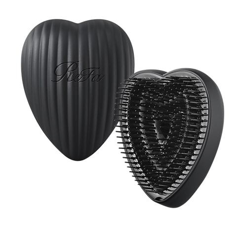 写真：ReFa HEART BRUSH RAY（リファハートブラシレイ（マットブラック））