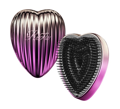 写真：ReFa HEART BRUSH RAY（リファハートブラシレイ（グラデーションパープル））