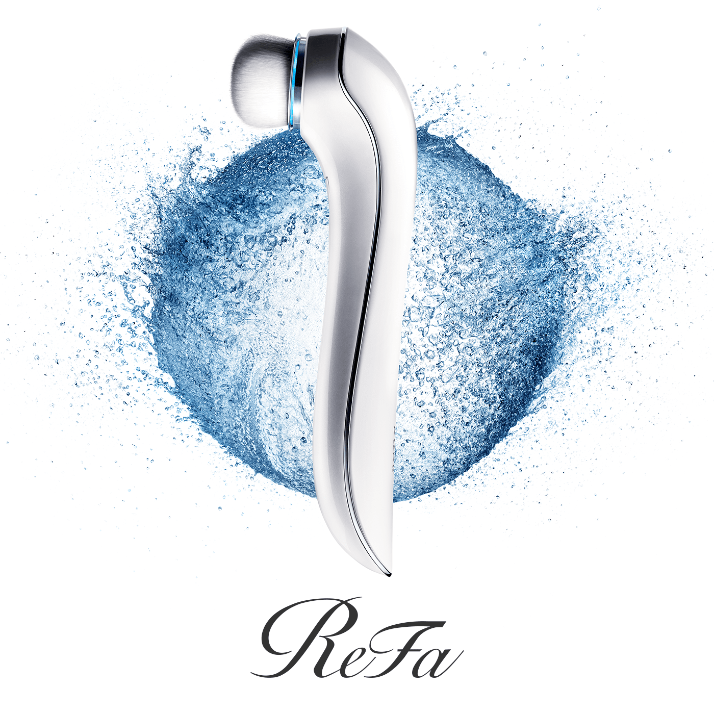肌への優しさと、汚れ落ちを追求。 独自のテクノロジーを搭載したReFa初のエレガントな3D音波洗顔ブラシ。