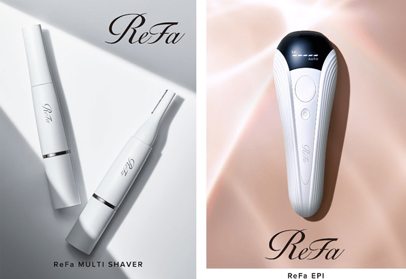 敏感な肌に向けた光美容器「ReFa EPI（リファエピ）」。輝く素肌に導く電気シェーバー。「ReFa MULTI SHAVER（リファマルチシェーバー）」新発売