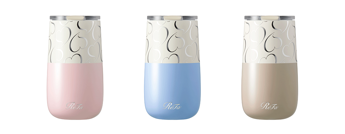 会員特典ReFa Aira TUMBLER（リファアイラタンブラー）：ピンク・ブルー・べージュより1色