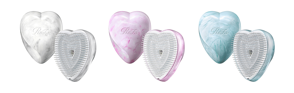 「ReFa HEART BRUSH(リファハートブラシ)」から新カラー登場。“マーブルホワイト”“マーブルピンク”“マーブルグリーン” LINEギフトにて限定発売。 