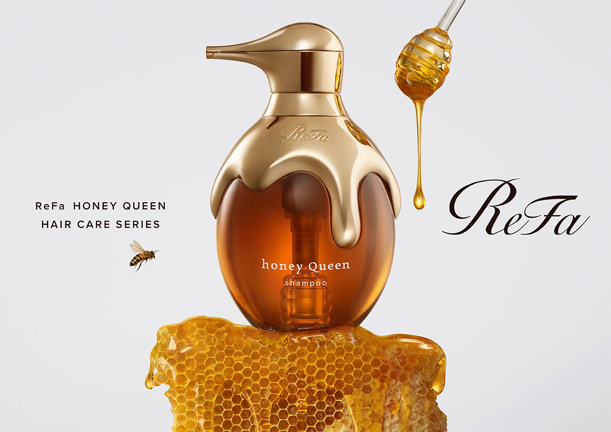 女王蜂のローヤルゼリー※1で、とろぉり濃密うるおい髪。「ReFa HONEY QUEEN HAIR CARE SERIES（リファハニークイーン ヘアケアシリーズ）」販売市場拡大決定