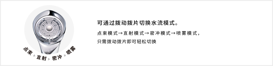 4种可供选择的水流模式
